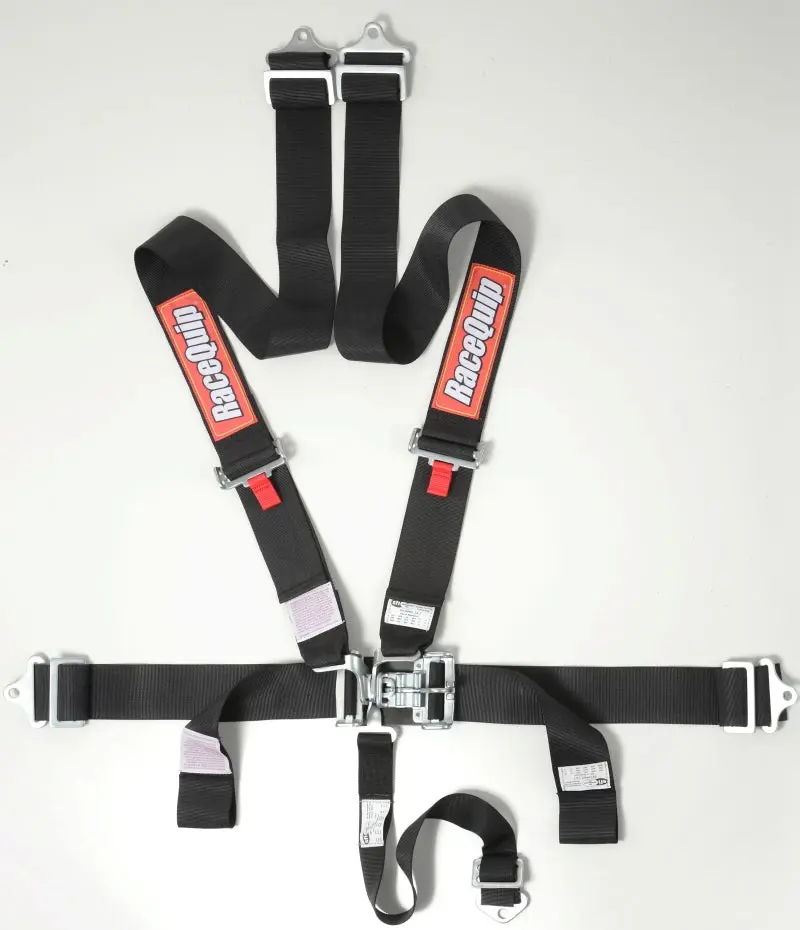 RaceQuip Black L & L 5 Point Seat Belt Racing Safety