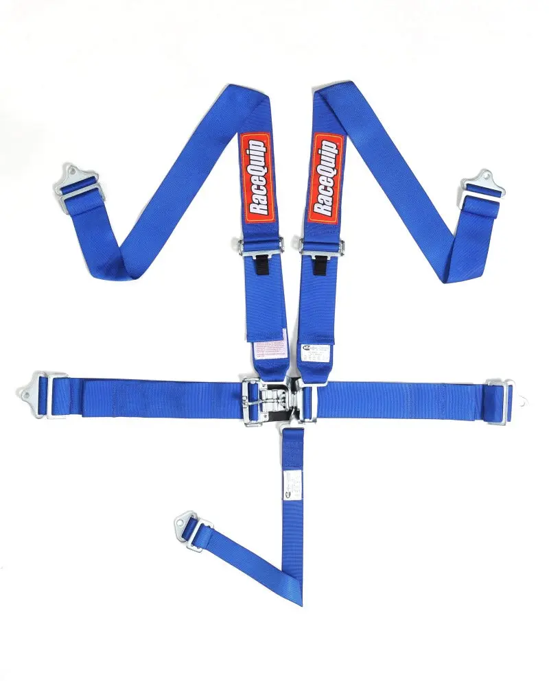 RaceQuip Blue L & L 5 Point Seat Belt Motorsports Safety