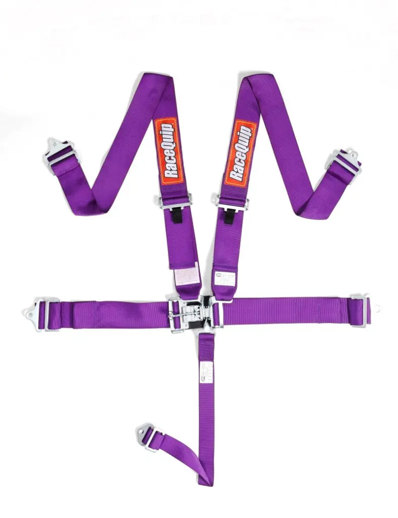 RaceQuip Purple L & L 5 Point Seat Belt Track Racing Safety