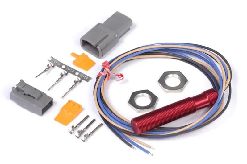Haltech Red Single Channel Hall Effect Sensor M12x1.0 Wheel Speed Crank Cam