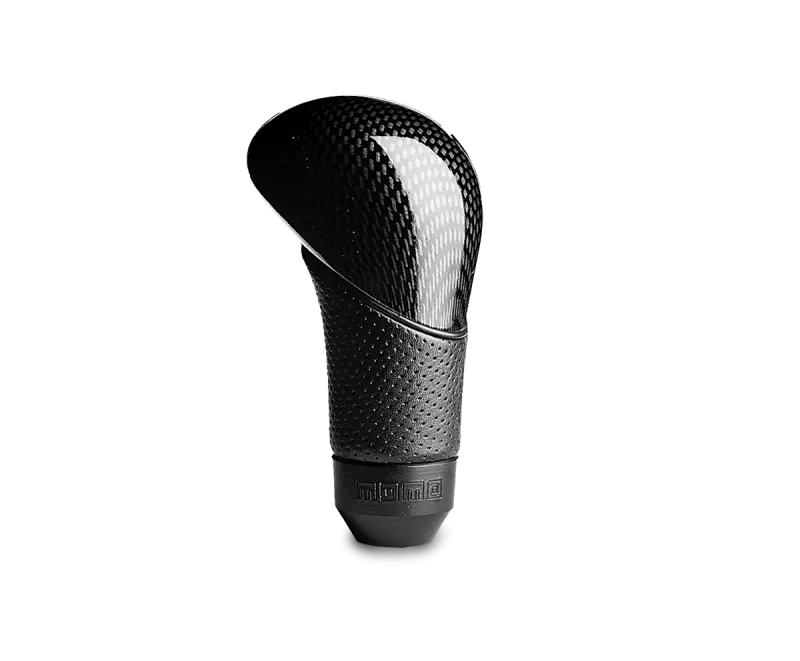 Momo Shadow Shift Knob Black Airleather Carbon Effect Insert