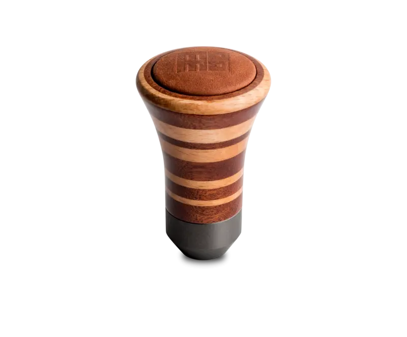 Momo Trofeo Heritage Shift Knob Tall Wood Mahogany Beechwood Leather Insert