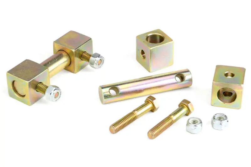 JKS Manufacturing Jeep Wrangler TJ/LJ Front Lower Shock Bar Pin Eliminator Kit