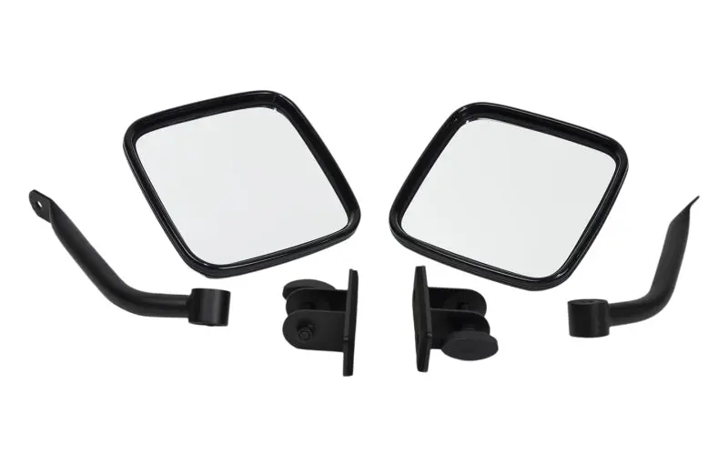 Kentrol 97-18 Jeep Wrangler TJ/JK E-Z Detach Mirrors Pair Textured Black