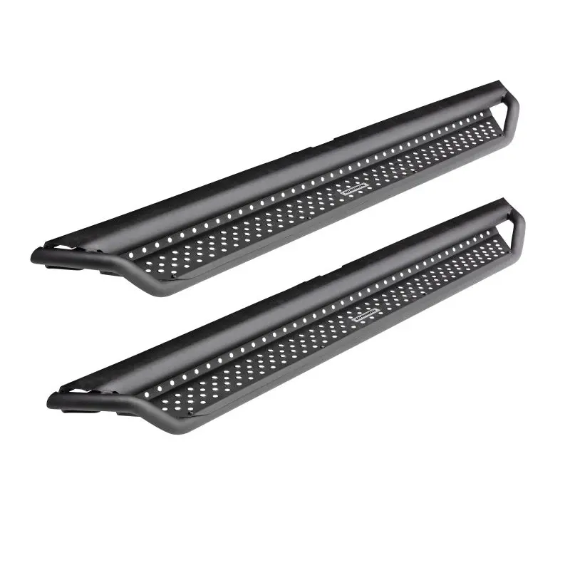 Go Rhino Dominator Extreme D1 Side Steps 68in Textured Black Trucks and SUVs
