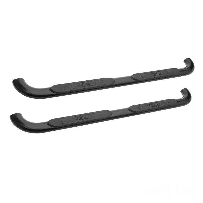 Westin 2014-2018 Chevy Silverado 1500 Crew Cab Body Mount Platinum 4 Oval Nerf Step Bars - Black