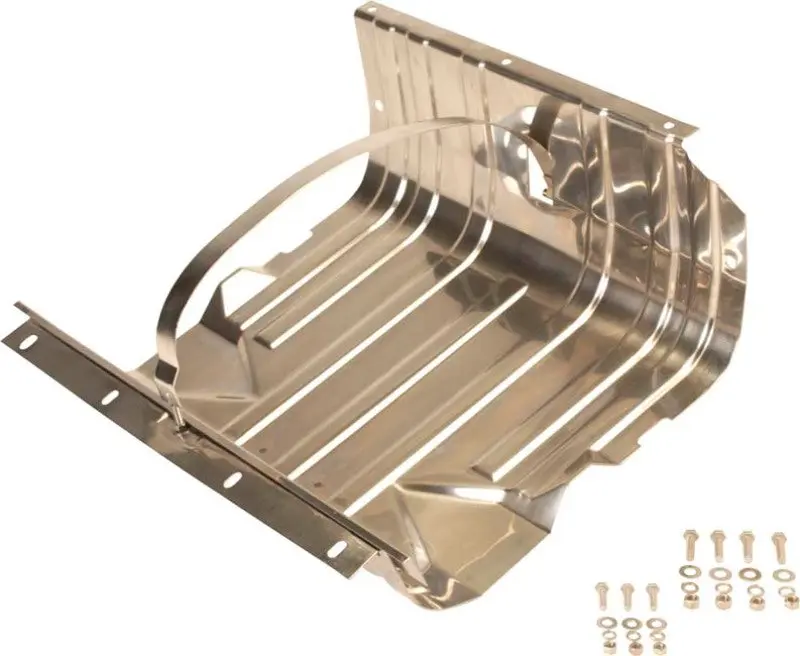 Kentrol 76-90 Jeep CJ/Wrangler YJ Gas Tank Skid Plate Strap Polished Silver