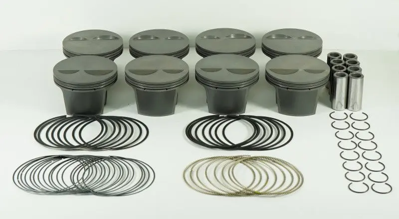 Mahle MS Piston Set SBC 362ci 4.060in Bore 3.500stk 5.700in Rod .0927in Pin -2cc 10.9 CR Set 8
