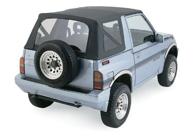 Rampage 1999-2004 Chevy Tracker Soft Top OEM Replacement Black Diamond