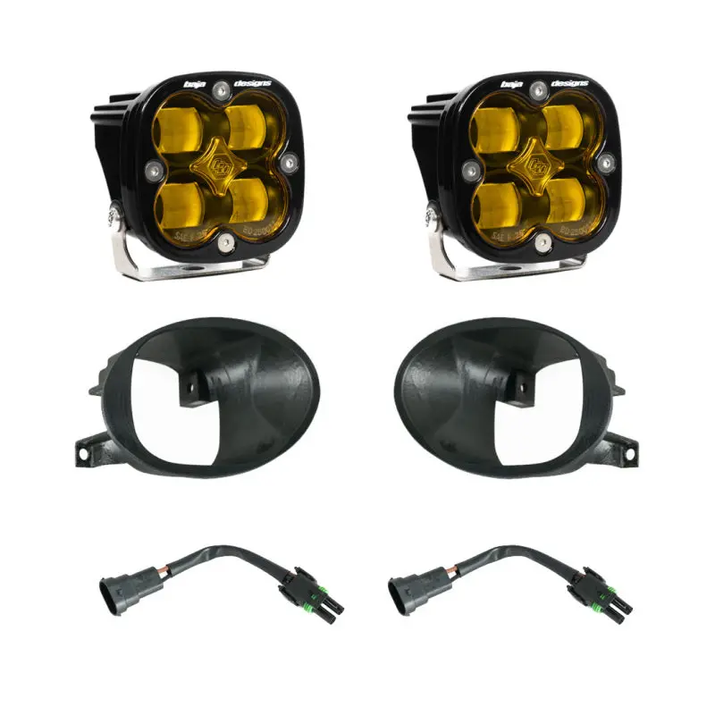 Baja Designs 19-22 Mercedes Benz Sprinter Amber Squadron SAE Fog Pocket Light Kit