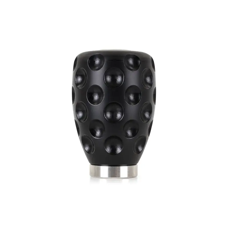 Mishimoto Steel Core Dimple Shift Knob Black Delrin - Premium Shifter Feel