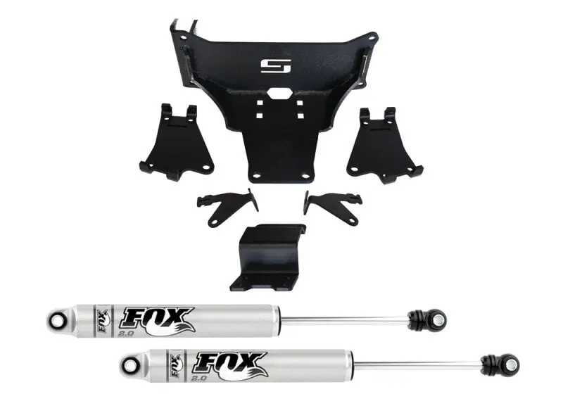 Superlift 17-24 Ford F-450/550 Super Duty 4WD Dual Steering Stabilizer Kit Fox 2.0 Shocks