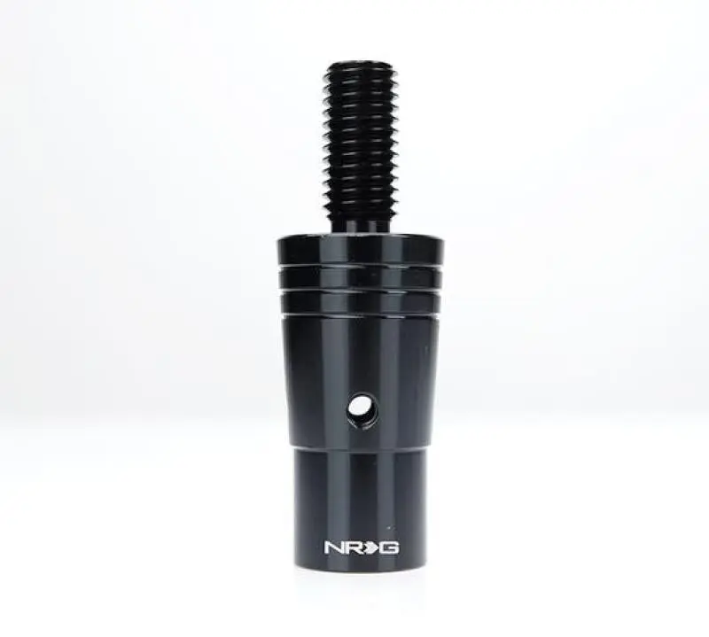 NRG 14mm Euro Aluminum Adapter Black M10x1.5 Thread Pitch
