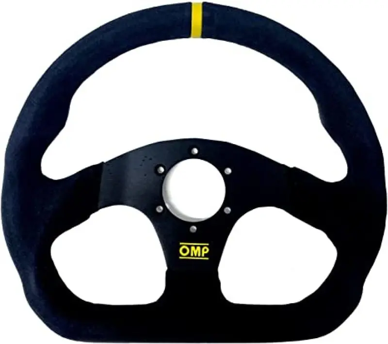 OMP Superquadro Steering Wheel Small Spokes Suede Black