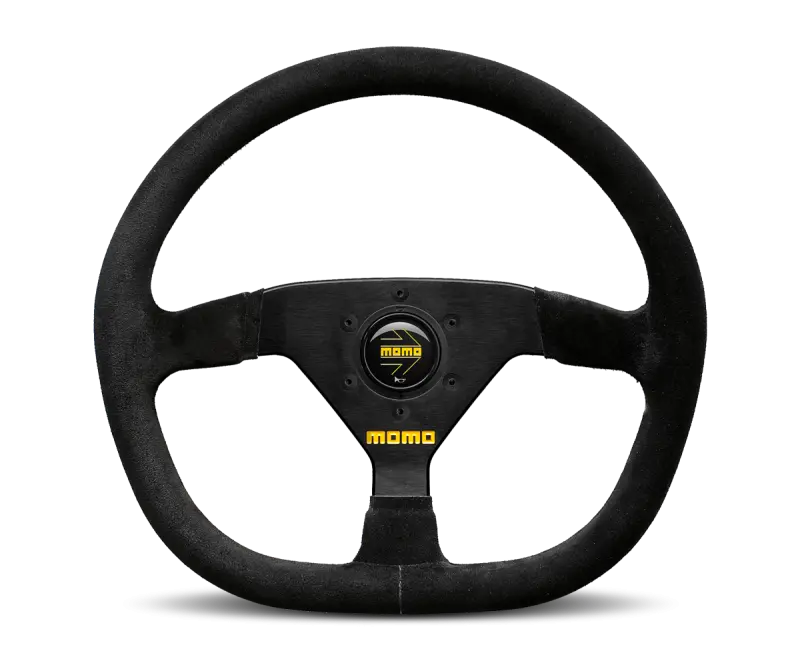 Momo MOD88 Steering Wheel 320mm Black Suede Black Spokes Racing Style