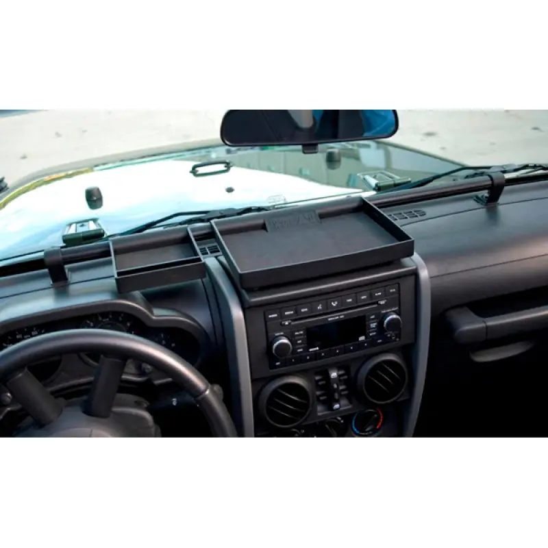 Rugged Ridge Dash Organizer Tray 07-10 Jeep Wrangler JK - Interior Storage Solution
