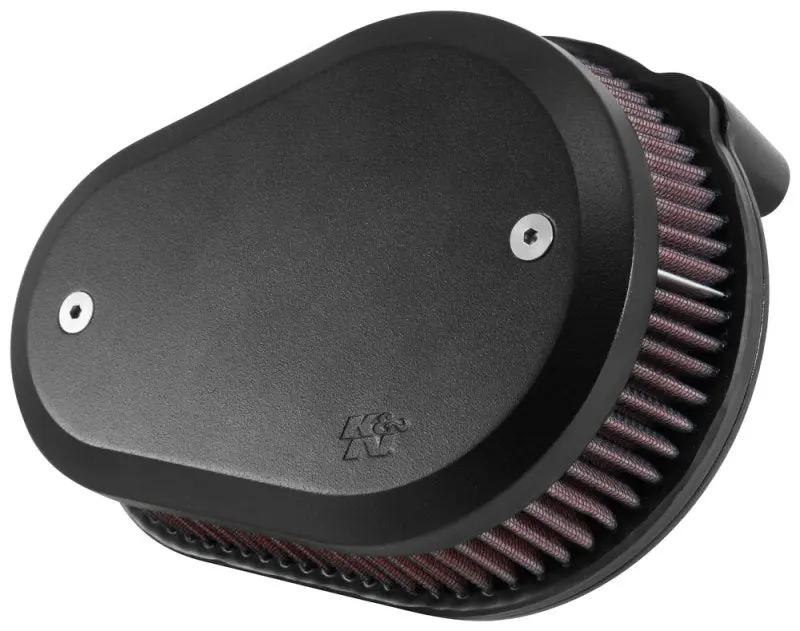 K&N 00-16 Harley Davidson Street Metal Intake System Flare Black Performance K&N Engineering