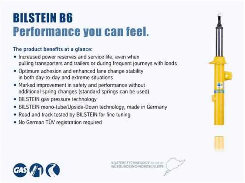 Bilstein B6 Front Monotube Strut Assembly BMW 228i 2014 320i 2015-2013 328i 2014-2012