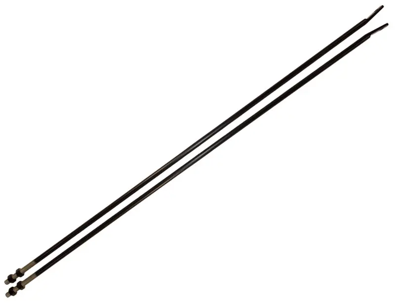 Kentrol 72-86 Jeep CJ Powdercoat Black Strut Rod Kit