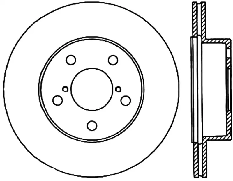 StopTech 05-07 Subaru Impreza WRX STi Slotted Drilled Left Rear Rotor