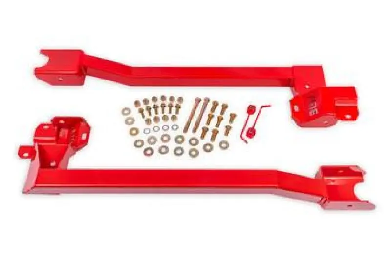 BMR 74-81 GM 2nd Gen F-Body Bolt-On Subframe Connectors Red BMR Suspension