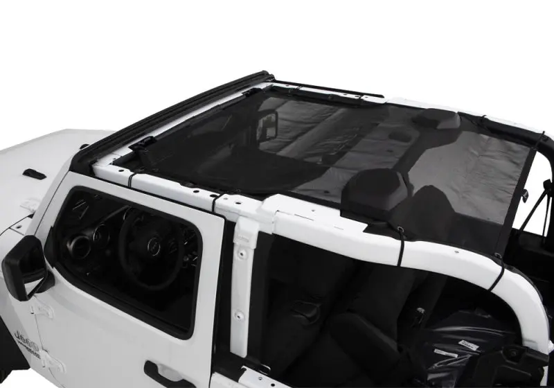 Rampage 2018-2019 Jeep Wrangler JL Sport 2-Door Black Mesh Shade Top