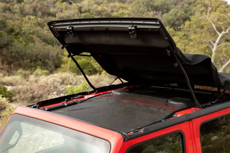 Rampage 2018-2019 Jeep Wrangler JL Unlimited Sport 4-Door Extended Black Mesh Shade Top