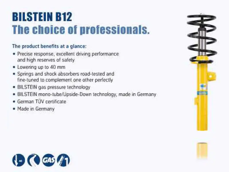 Bilstein B12 Front and Rear Suspension Kit 2001 Porsche Boxster Base Model