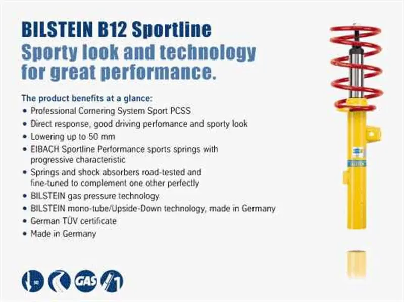Bilstein Front and Rear Suspension Kit 2000 Volkswagen Golf Base