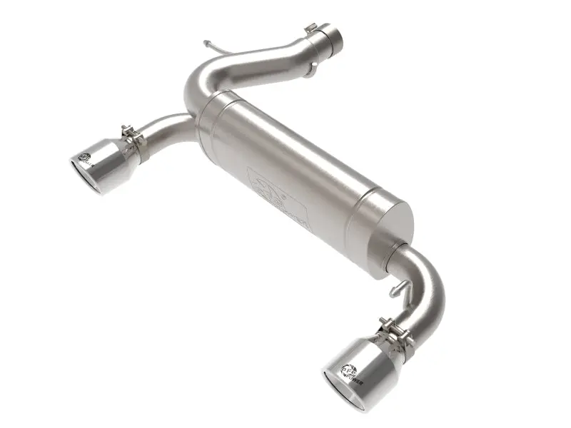 aFe Vulcan 3in 304 Stainless Steel Axle-Back Exhaust Polished Tips 2021 Ford Bronco 2.3L 2.7L Performance Sound