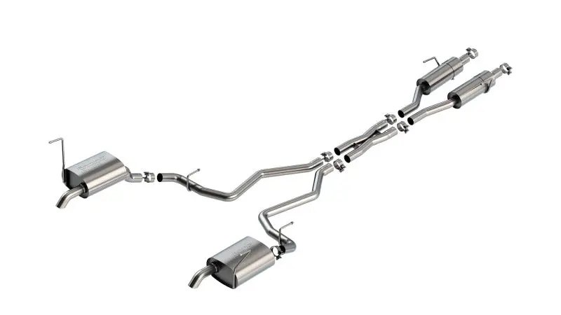 Borla 21-23 Jeep Grand Cherokee L S-Type Catback Exhaust Turndown Tips Performance Sound