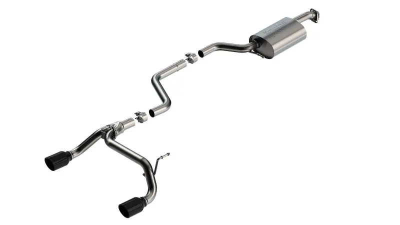 Borla S-Type Catback Exhaust 18-23 Suzuki Jimny 1.4L AT/MT 4WD Black Chrome Tips