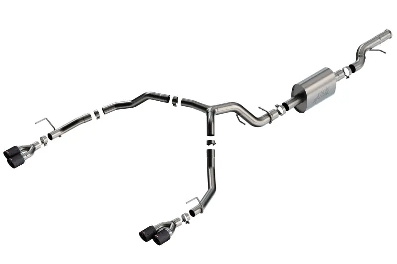 Borla S-Type Catback Exhaust 21-22 Chevrolet Tahoe 6.2L V8 2WD/4WD Carbon Fiber Tips