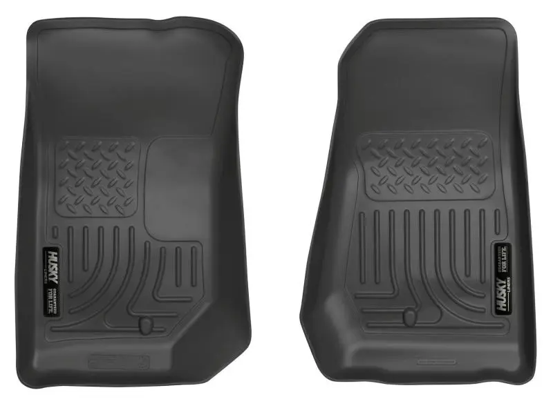 Husky Liners 2007-2012 Jeep Wrangler WeatherBeater Black Floor Liners - Rugged All Weather Protection
