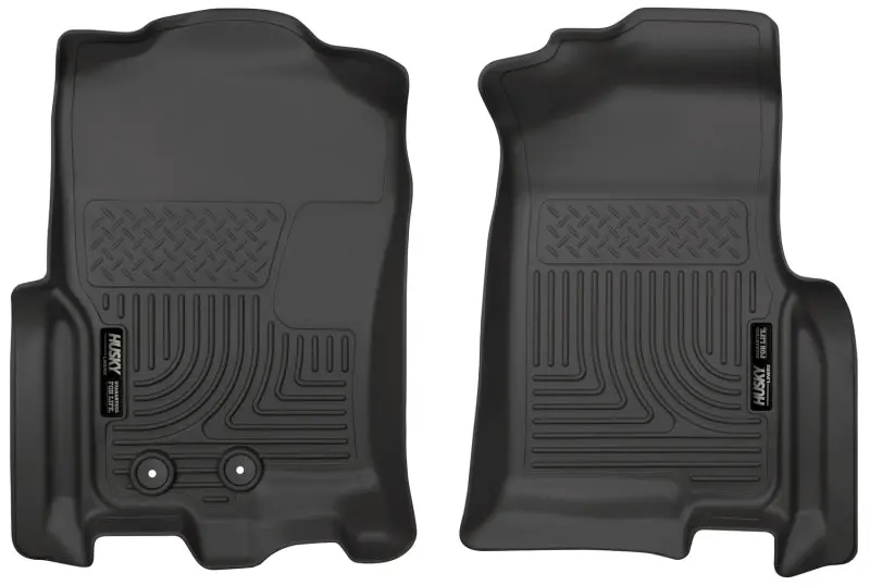 Husky Liners 2015 Ford Expedition/Lincoln Navigator WeatherBeater Front Black Floor Liners - SUV All Weather Protection