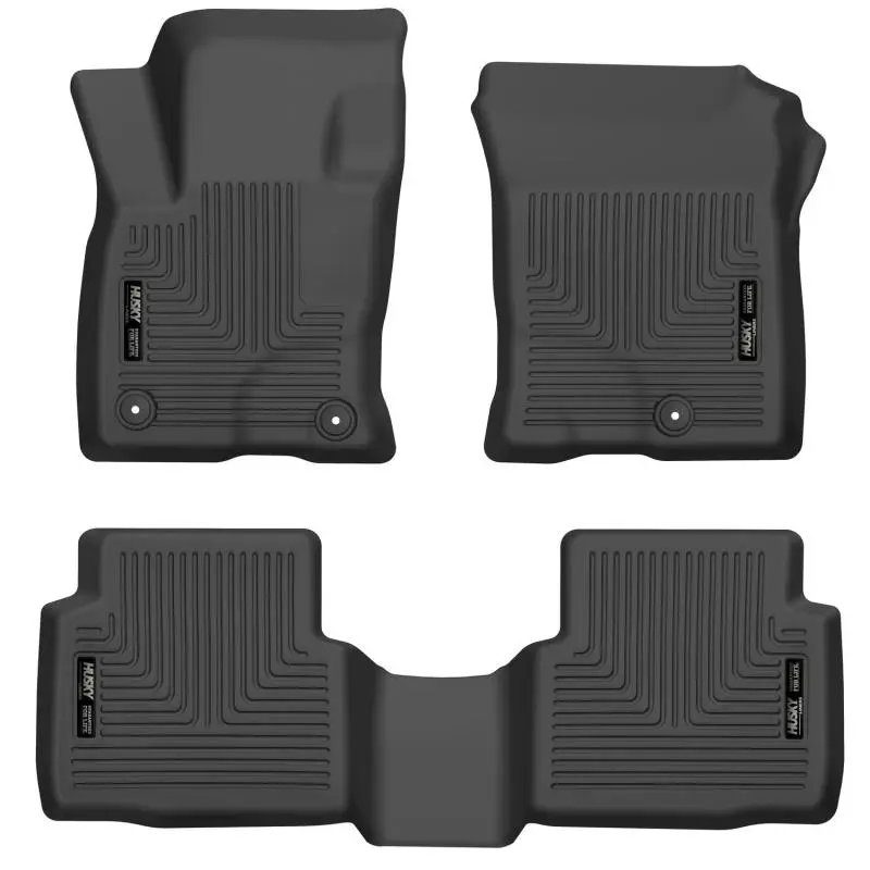 Husky Liners Weatherbeater Front and 2nd Seat Floor Liners 2020-2021 Ford Escape (Non-Hybrid) Black
