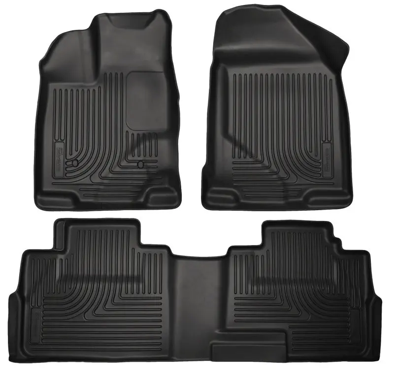 Husky Liners Weatherbeater Black Front and 2nd Seat Floor Liners 07-13 Ford Edge Lincoln MKX