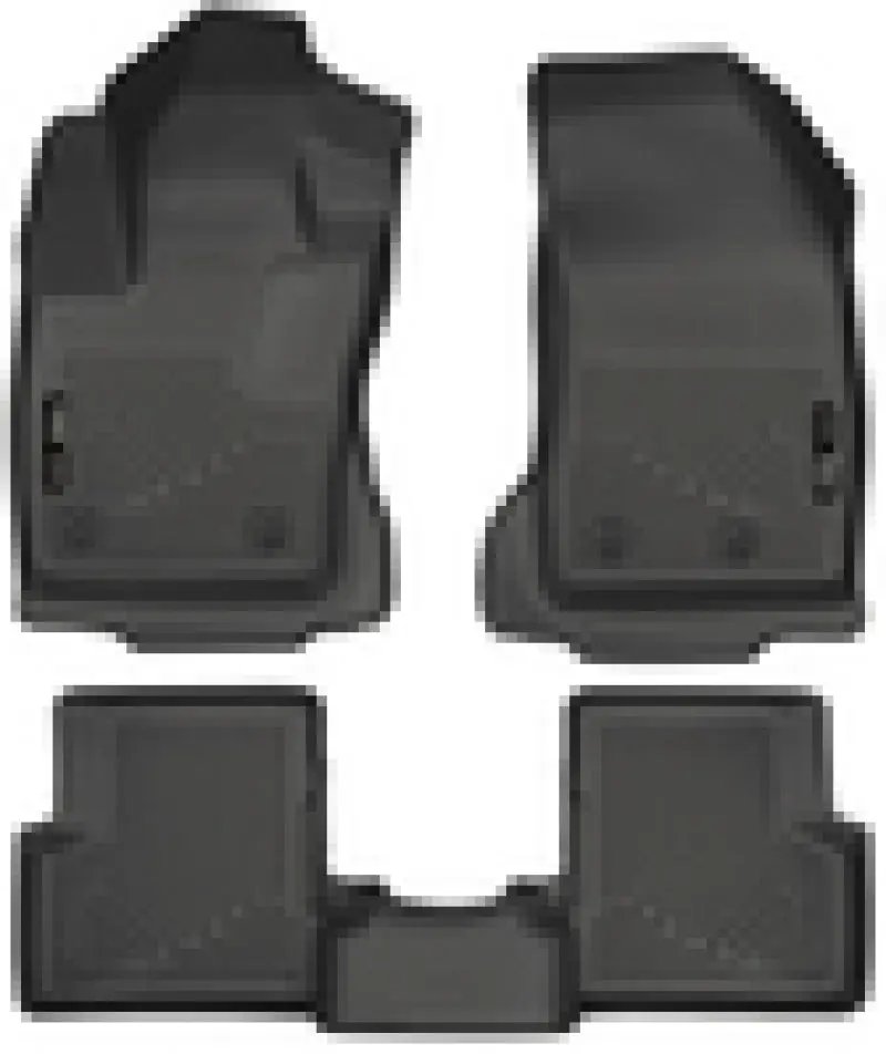 Husky Liners Weatherbeater Black Front and Second Row Floor Liners 2015 Jeep Renegade