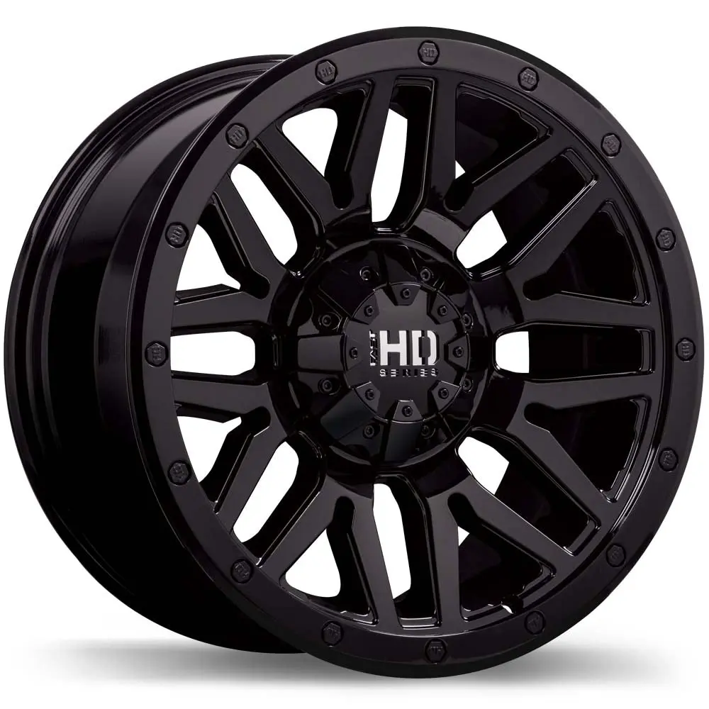 Menace 17x8.0 Black Wheels 6x139.7mm Offset 0 106.1mm Hub Fast HD