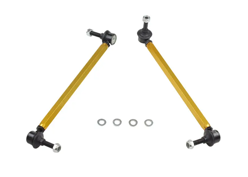 Whiteline 06/05+ Ford Focus LS 05/09+ Mazda 3 BK Front Swaybar Link Kit Heavy Duty Adjustable Steel Ball