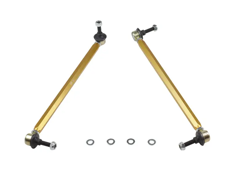 Whiteline 10+ Chevy Camaro FR Coupe Front Sway Bar Link Assembly Heavy Duty Adjustable Steel Ball 380mm C to C