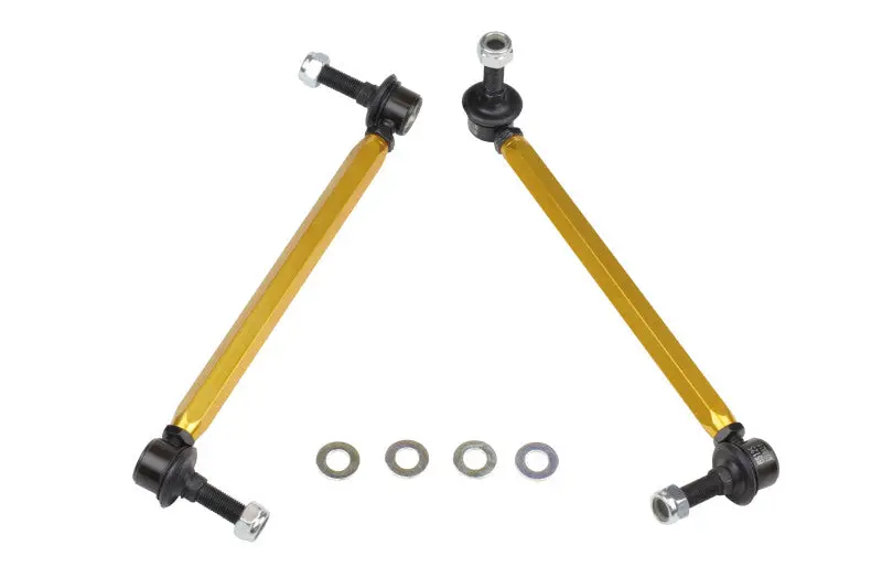 Whiteline 05+ Mustang Coupe 8cyl Front Swaybar Link Kit Heavy Duty Adjustable Steel Ball Inc Shelby GT GT500