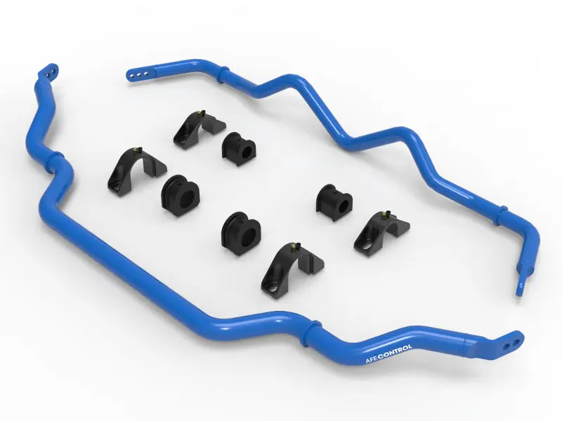 aFe Front and Rear Sway Bar Set 16-21 Infiniti Q50/Q60 3.0L Turbo - Blue