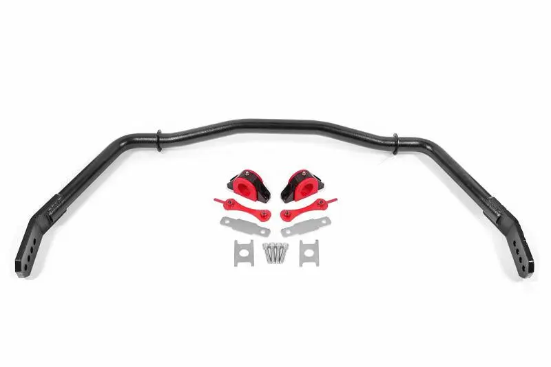 BMR 05-14 Ford Mustang Front Hollow 38mm Sway Bar Kit Bushings Hammertone Black BMR Suspension