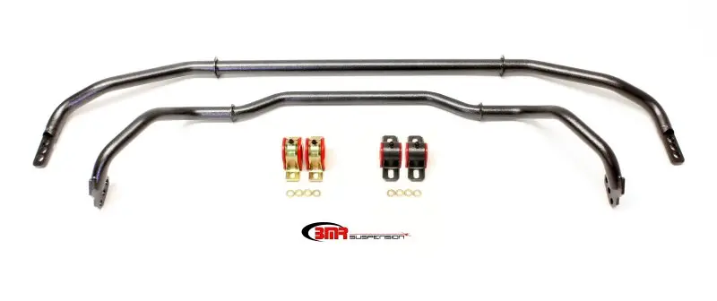 BMR 13-15 Chevrolet Camaro Front Rear Hollow 29mm Adjustable Sway Bar Kit Black Hammertone BMR Suspension