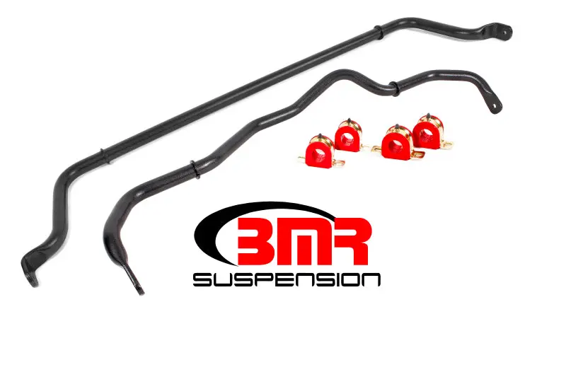 BMR Front & Rear Sway Bar Kit Bushings Black Hammertone 16-20 6th Gen Camaro BMR Suspension