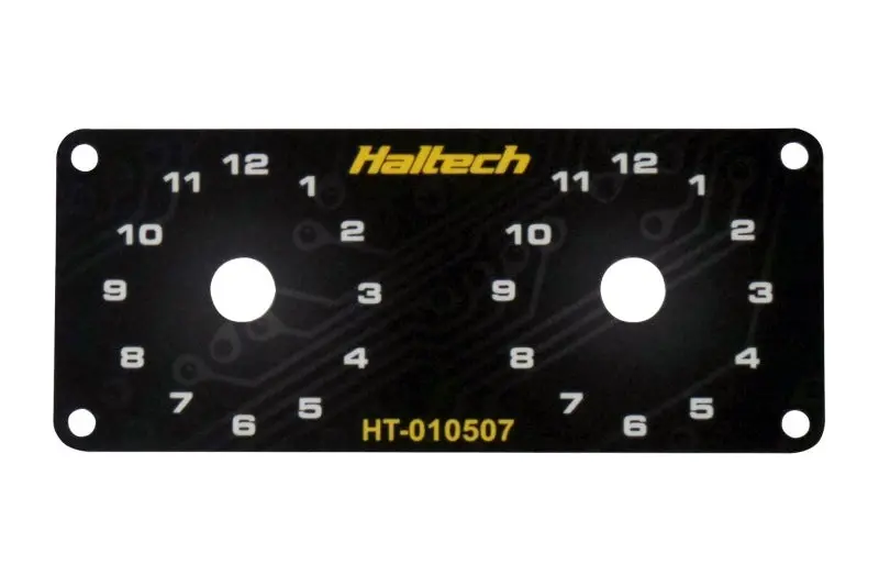 Haltech Dual Switch Panel Yellow Knob Custom Vehicle Controls
