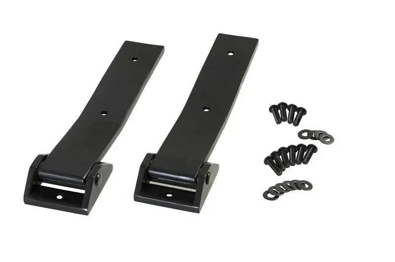 Kentrol 07-18 Jeep Wrangler JK Tailgate Hinge Pair Powdercoat Black