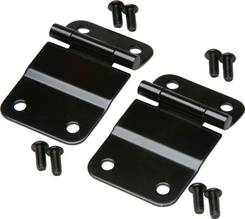 Kentrol 76-86 Jeep CJ7 Tailgate Hinge Pair Powdercoat Black Replacement