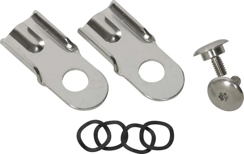 Kentrol 76-86 Jeep CJ8 Tailgate Latches Pair Polished Silver Heavy Duty Hardware